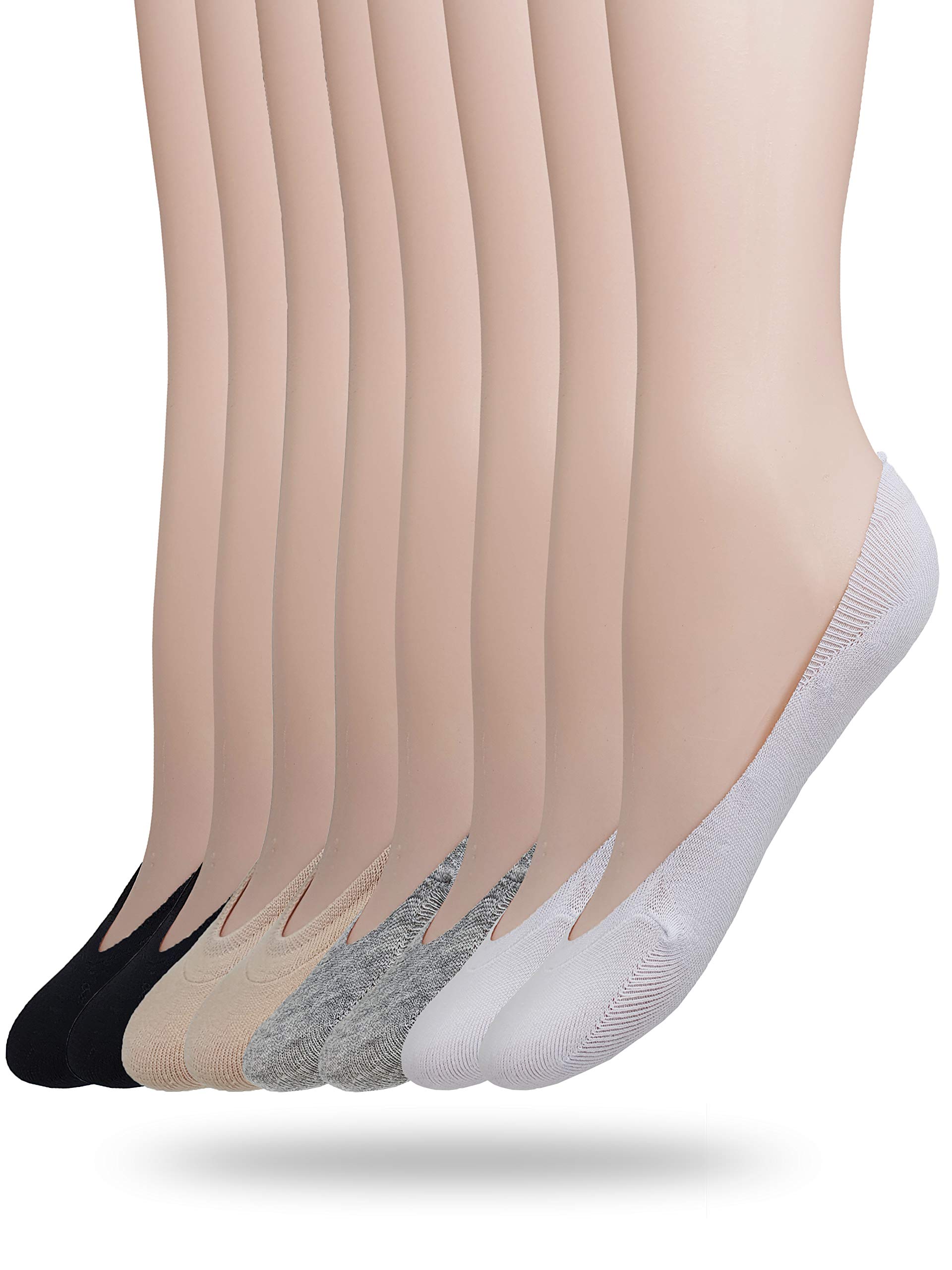 Eedor Women's Low Cut No Show Socks Hidden Invisible 3 to 8 Pairs