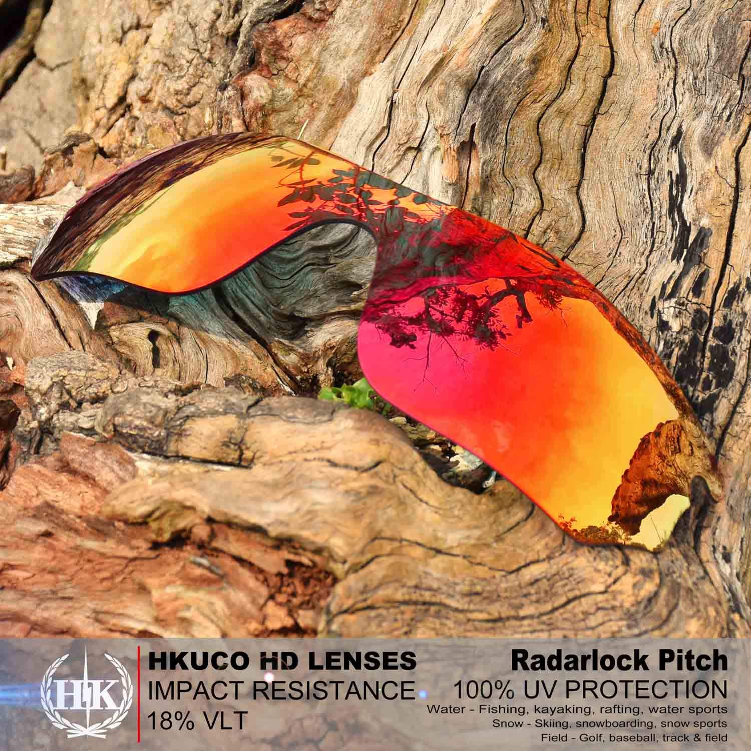 Mens Replacement Lenses for Oakley RadarLock Pitch Sunglasses