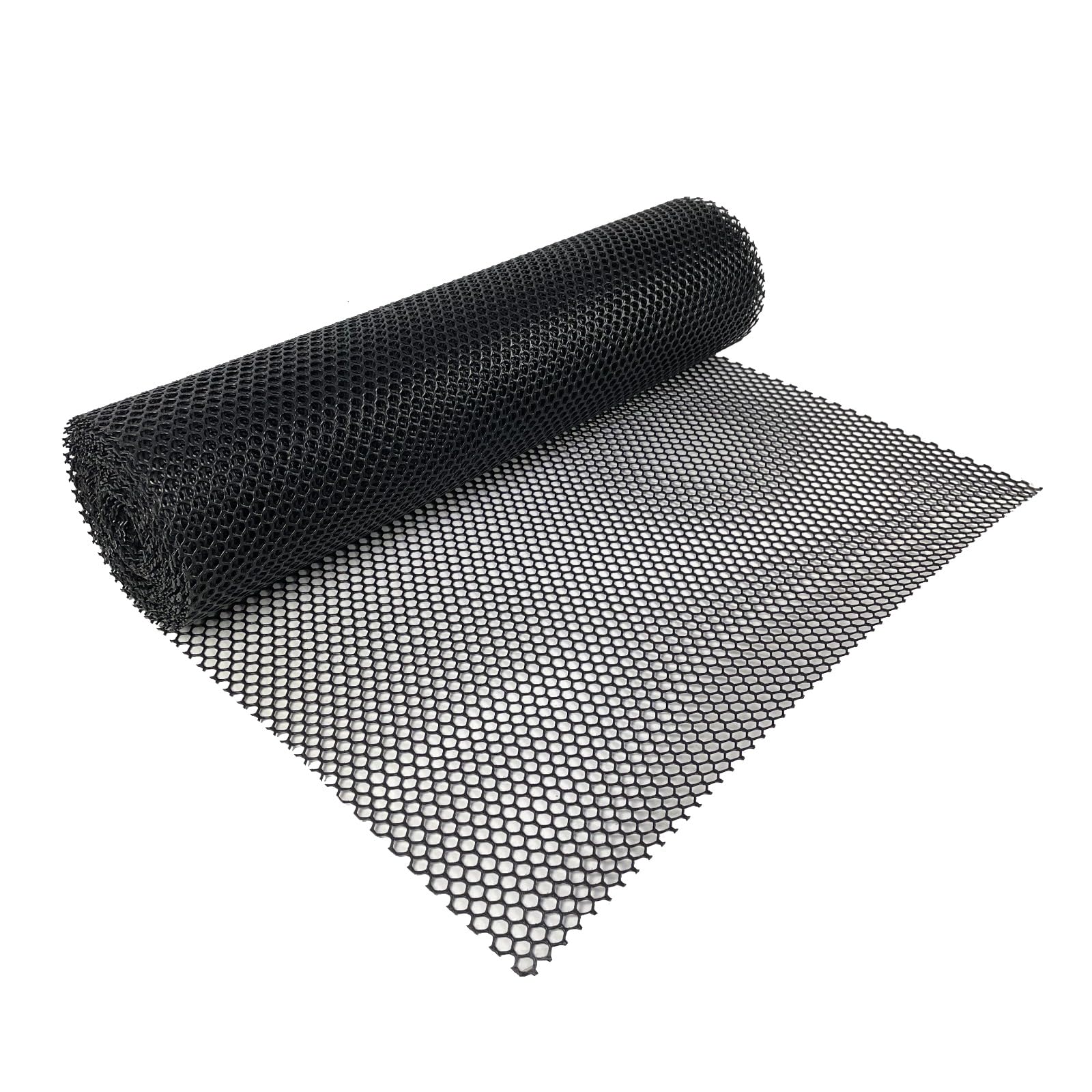 Baki Bar Shelf Liner Glass Mesh Mat White And Black 60cm x 10 Meter (Black)