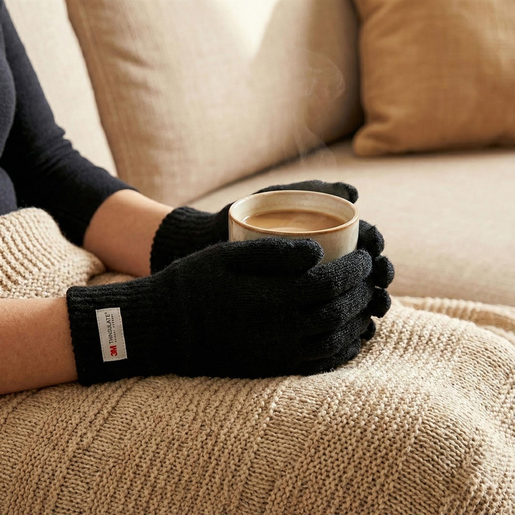 A2Z Gants Thinsulate Hiver Chaud Enfant Pleins Doigts Doublés Moufles Âge 4-13 Ans