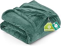 Vista 47 de Utopia Bedding - Manta de vellón de lujo, mullida, antiestática; manta de suave microfibra de 8.8 oz/yd² (300 g/m²) para sofá y cama; tamaño Negro