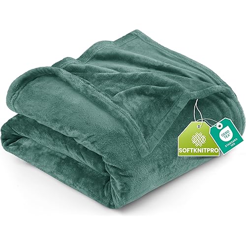 Utopia Bedding Fleece Blanket Twin Size Celadon 300GSM Luxury Anti-Static Fuzzy Soft Microfiber Bed Blanket (60x80 Inch)