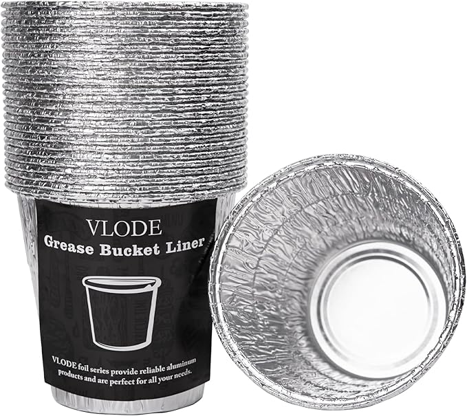 VLODE 25 Pack Grease Bucket Liner Compatible with New
