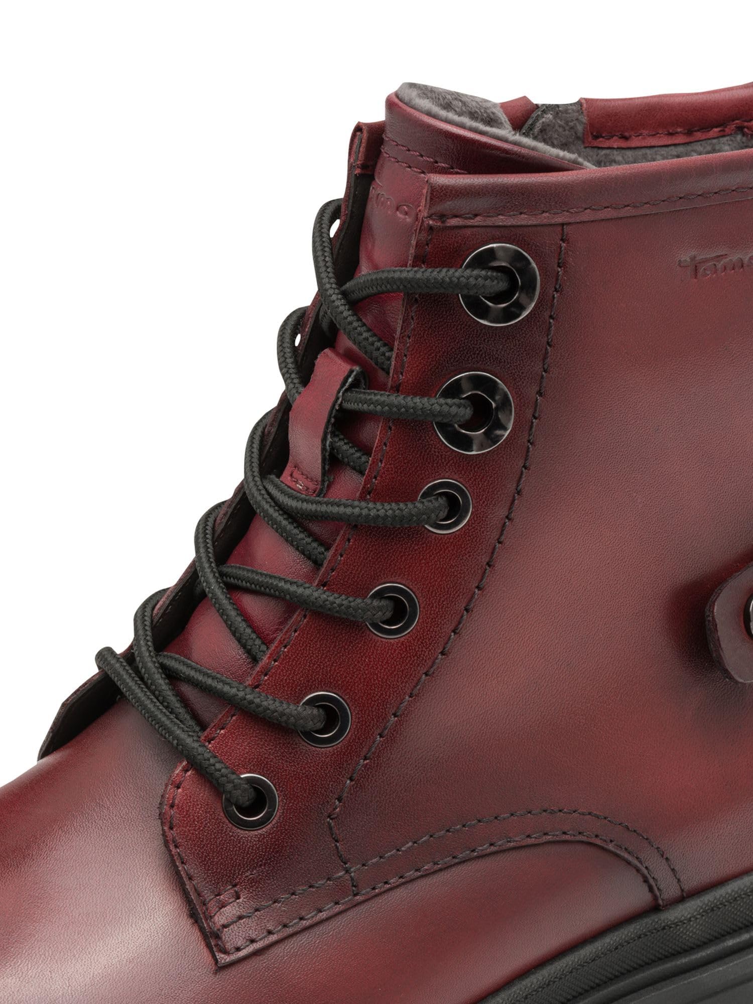 Tamaris Kobiety Tamaris Comfort Lace Boot FlatBut do środka łydki