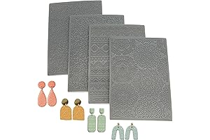 Arbuya Boho Style Clay Texture Mat for Earrings