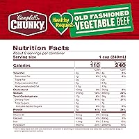 Vista 2 de Campbell's Chunky Healthy Request - Sopa de verduras y carne de res tradicional, lata de 18.8 onzas