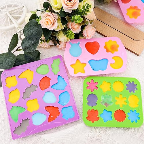 Miniatura 8 de Moldes de silicona para hornear, moldes de mariposa con forma de flor para chocolate, dulces, gelatina, jabón, bandeja de cubitos de hielo,