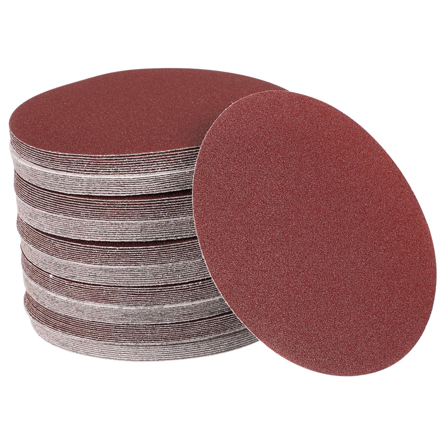 Dry Sandpaper Pads 80 Grit Sandpaper Pad Strong Adhesive 100pcs Sanding Discs for Grinder Discs Sandpaper for Sanding