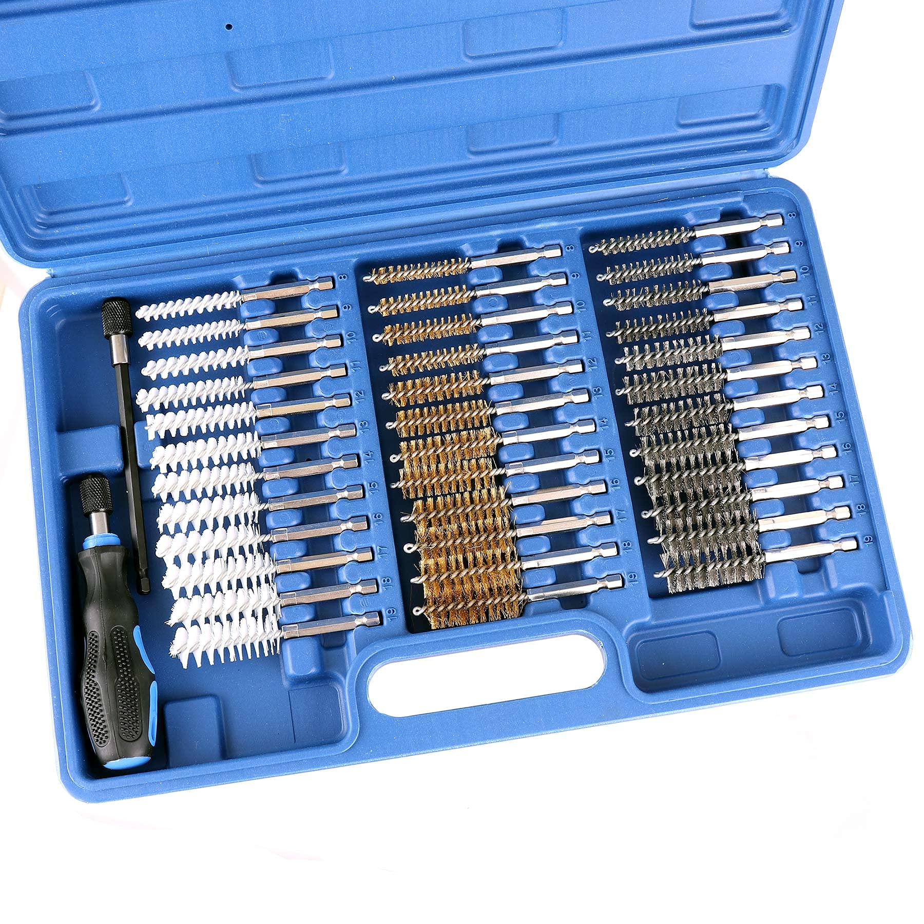 TC TECHNIC Kit de Nettoyage sièges puits d’injecteurs et Bougies brosses