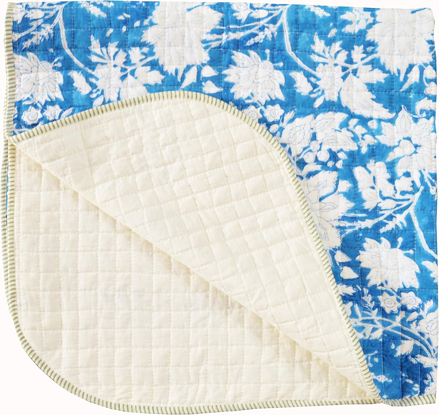 100% Soft Cotton Baby Quilt Kids Blanket Indian Cotton Baby Quilt Blanket Bedspread, Toddler Size Baby Quilt New Jungle Printed Baby Quilt 4 (40x40 Inch)