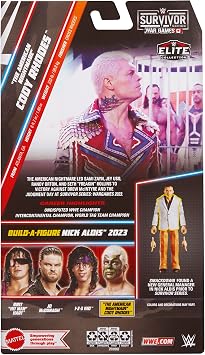 WWE Cody Rhodes (Camo Face Paint) Elite Survivor Series 2025 Toy Wrestling Action Figure