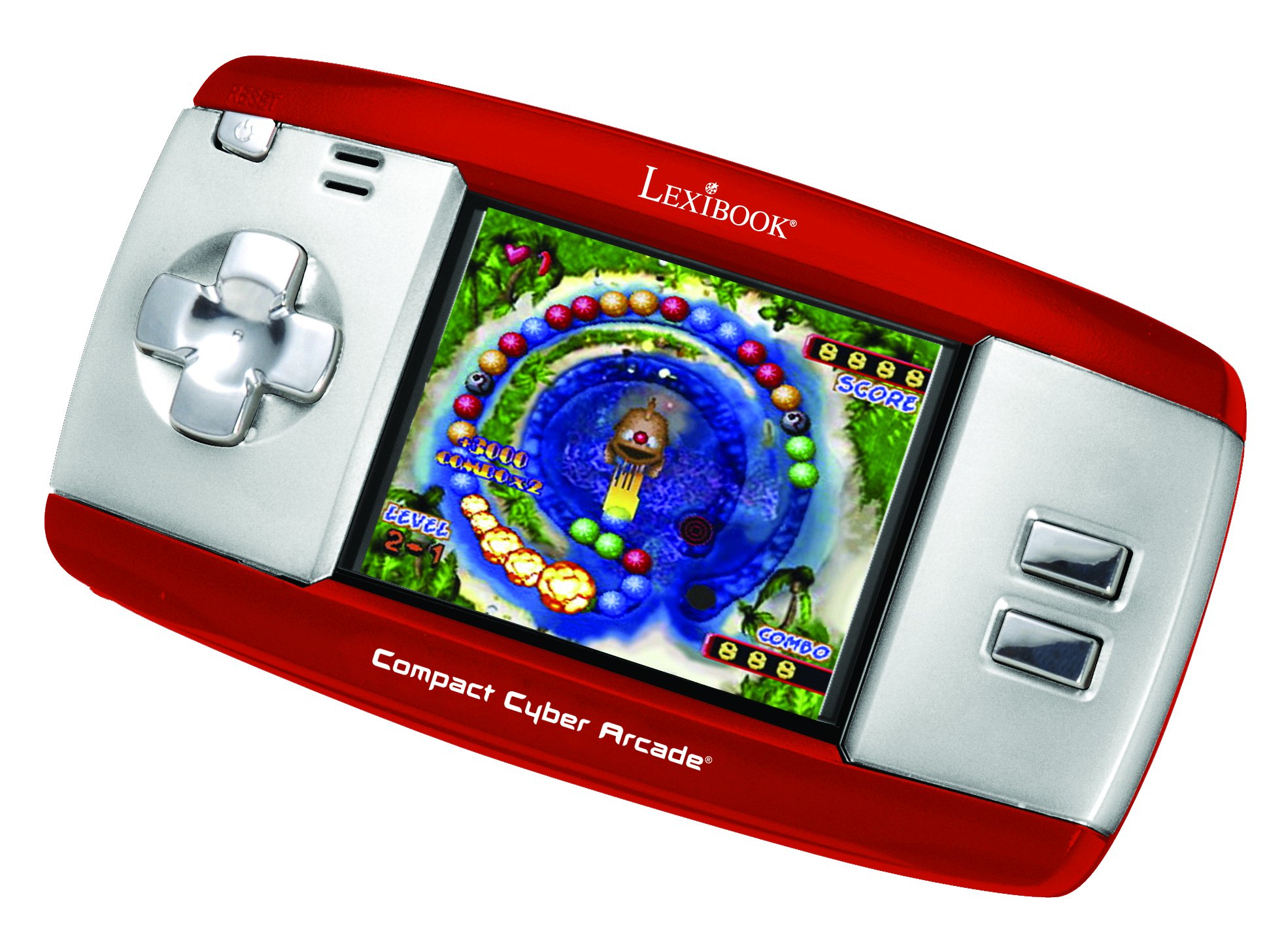 LEXIBOOK JL2374RD LCD Colour Console for hours of Fun