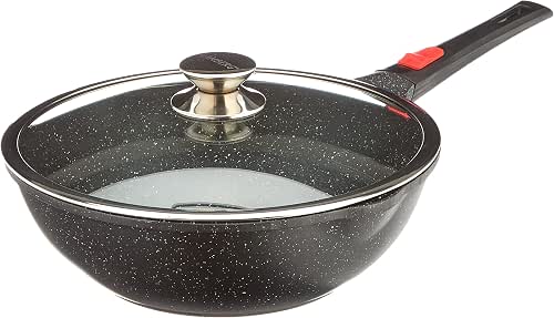 Kamberg 0008057 – Wok 30 cm – Abnehmbarer Griff –