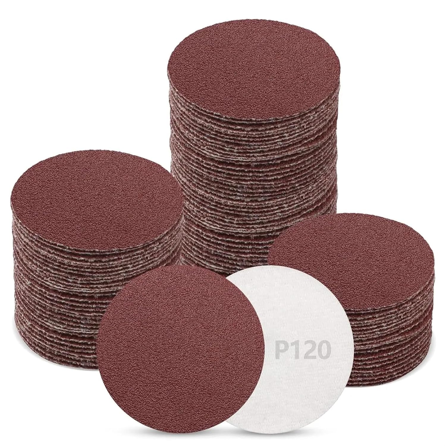 500Pcs/Box 2 Inch Sandpaper Hook and Loop Sanding Disc 50mm Sander Pads(800)