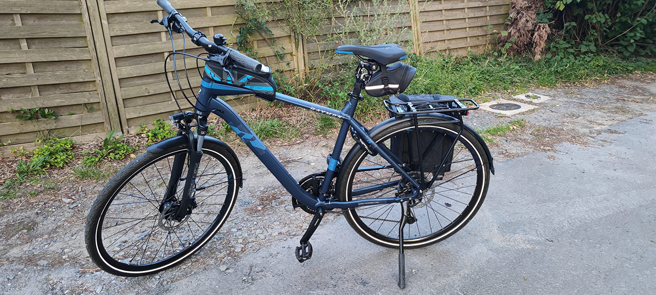 Demiawaking Wasserdichte Fahrrad-Rahmentasche Mit Handyfenster – 1,5 L, Für Alle Fahrradtypen