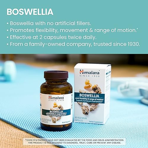 Miniatura 3 de Himalaya Boswellia soporte articular para la movilidad flexibilidad y alivio del dolor promueve la preservación de tejidos 250 mg 60 cápsulas