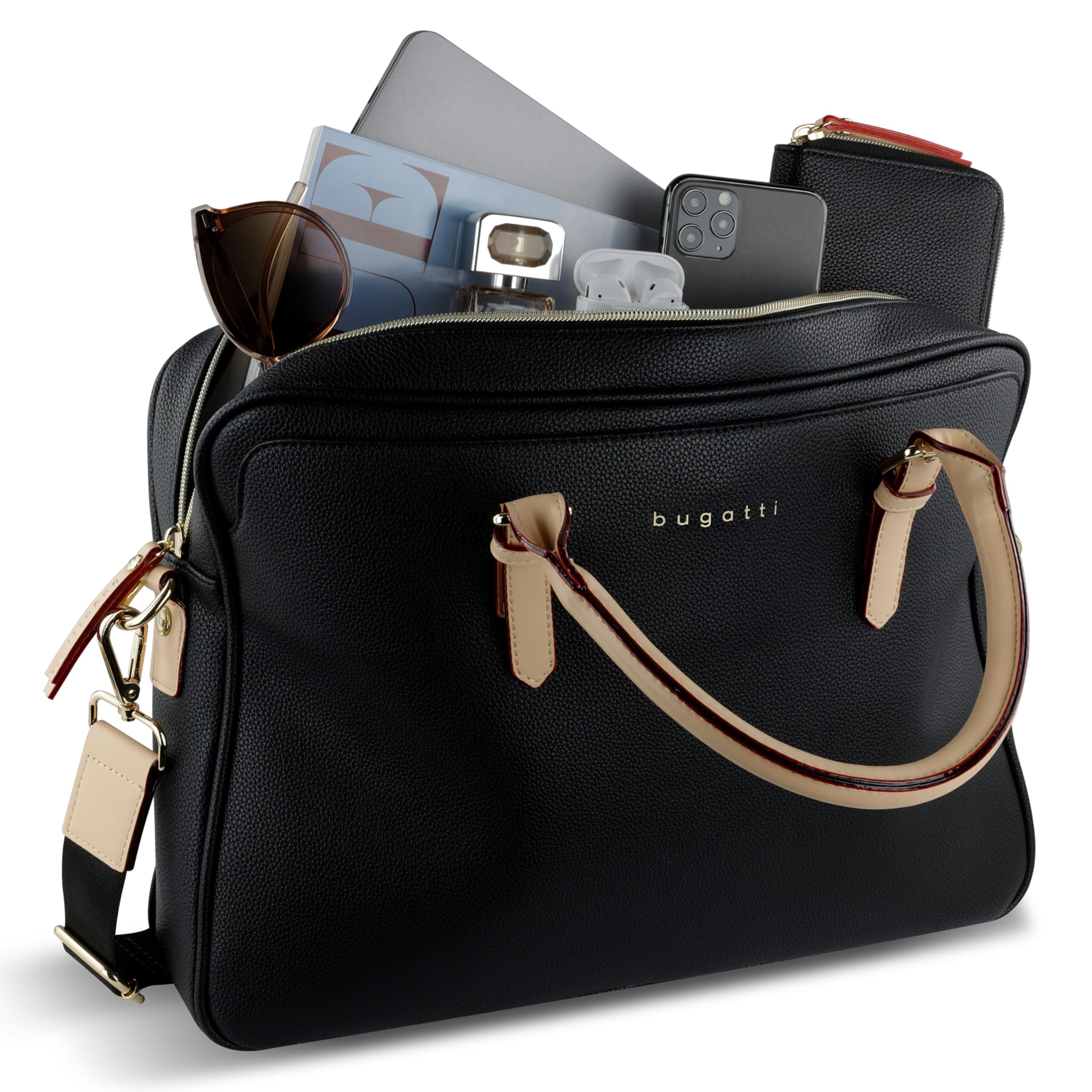 bugatti Ella Borsa business 15", cartella in similpelle con scomparto per laptop