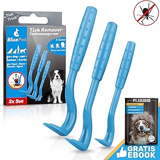 Bluepet Tick-Trick 3X Set Zeckenhaken Zeckenentferner | Jede Zecke einfach entfernen | Zeckenzange im test
