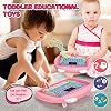 Toddler Toys for Girls Age 1 2 3 4, Kids Birthday Gifts for 1-2-3 Year Old Girl Kid Educational Learning Toys for 1-4 Year Olds Toddlers Electric Interactive Tablet Toys for 1 2 3 Year Old Girls Boy