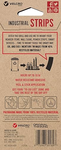 Vista 38 de VELCRO Brand ECO Collection - Cinta adhesiva para coser de 36 x 3/4 pulgadas, materiales sostenibles 70% reciclados, duraderos y lavables