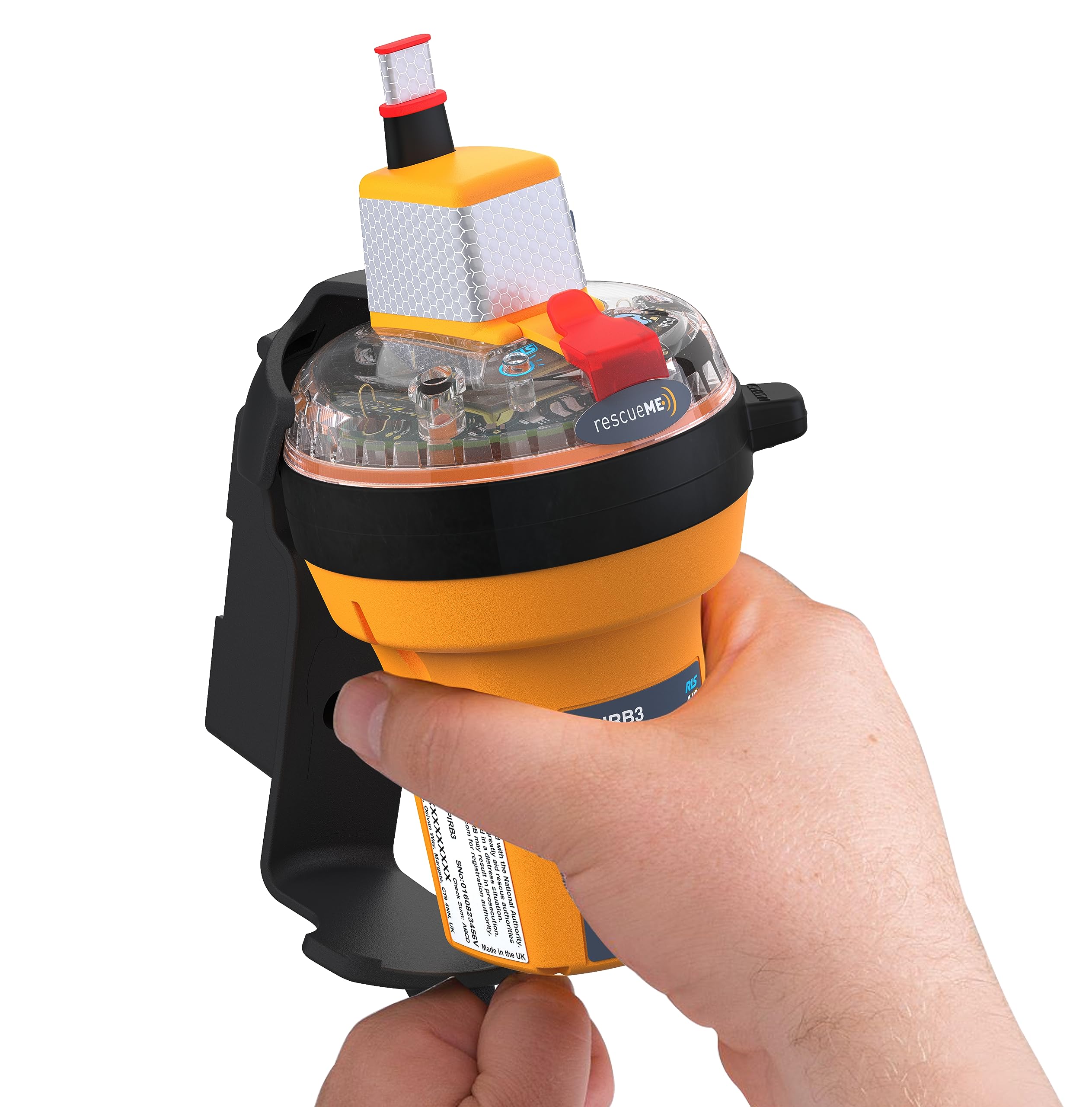 Ocean Signal rescueME EPIRB3 in Manual Category 2 Bracket - AIS, Mobile App, Return Link Service 702S-03932