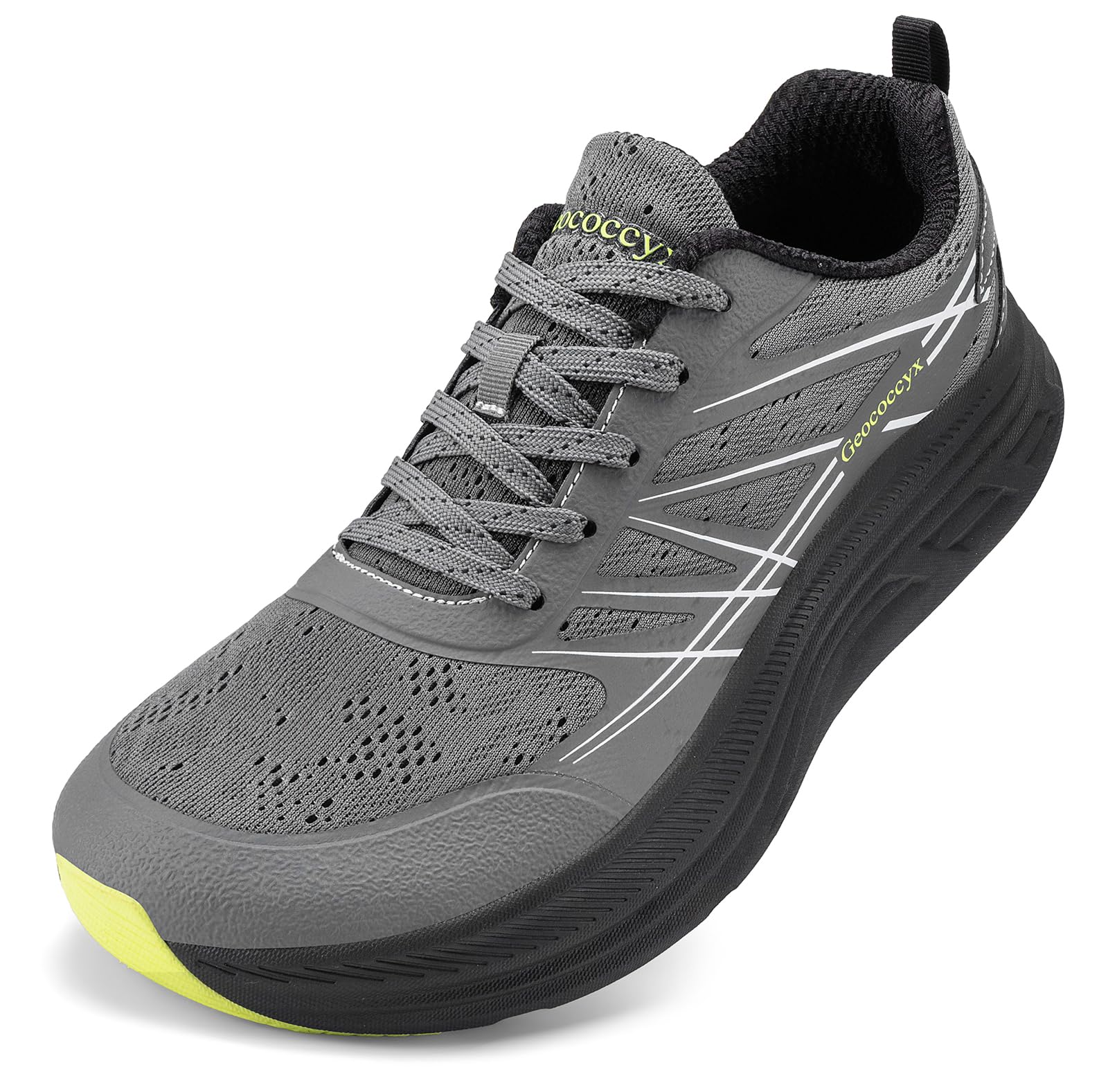 Geococcyx Sportschuhe Herren Sneaker Breite Zehenbox Laufschuhe Atmungsaktiv Walkingschuhe rutschfest Gr.39-46