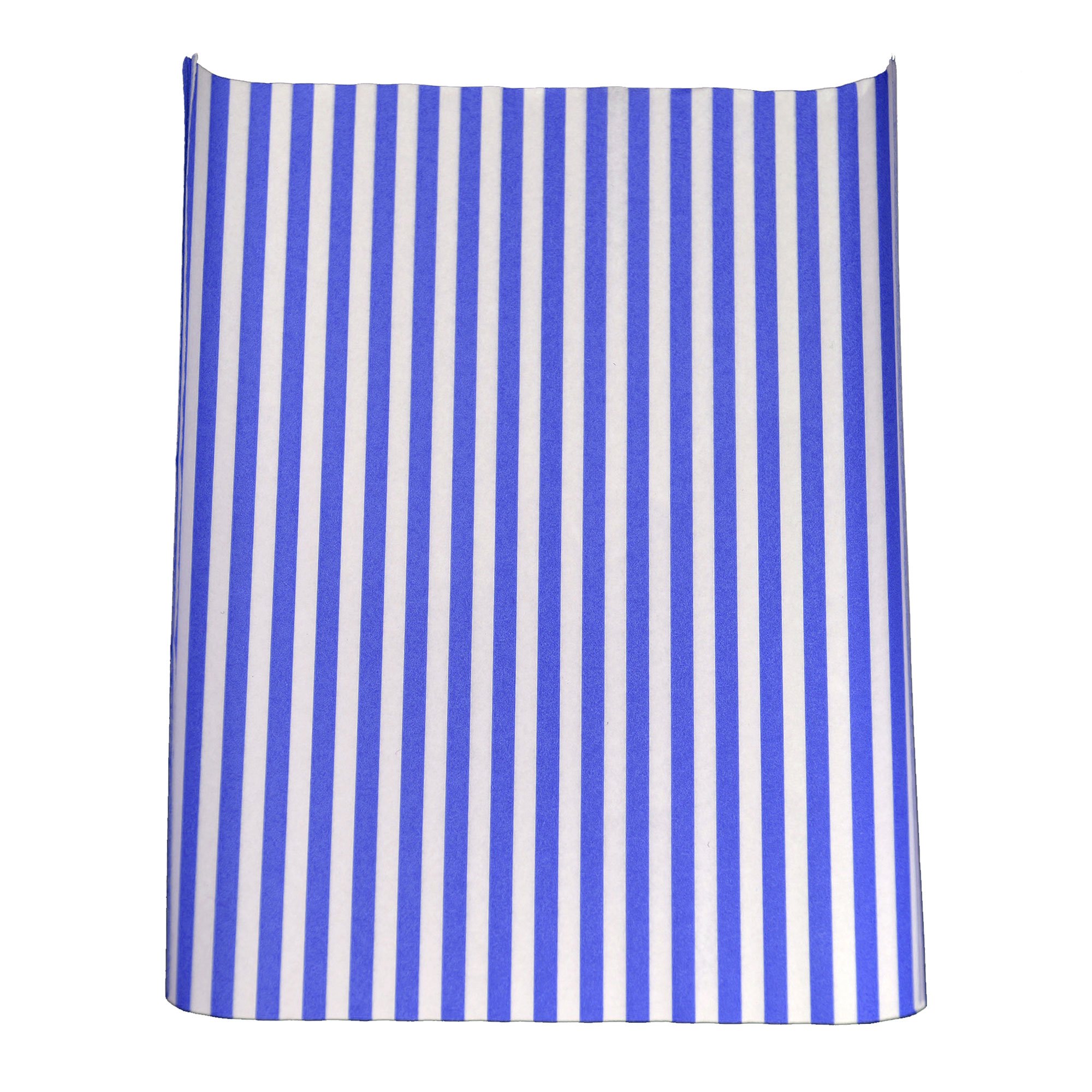 Bar@Drinkstuff Blue Striped Greaseproof Burger Wrap X 1000 - Fast Food Greaseproof Paper Sheets