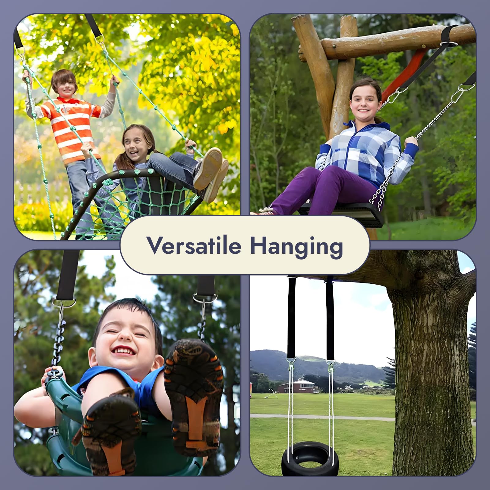2 Piezas Correas De Hamaca, Kit De Correas para Colgar Columpios, Hamaca Correas Árbol con 2 Mosquetón Y Anillos En D, Sillas Colgantes, Hamacas De Jardín, Yoga Aéreo Y Juegos Al Aire Libre