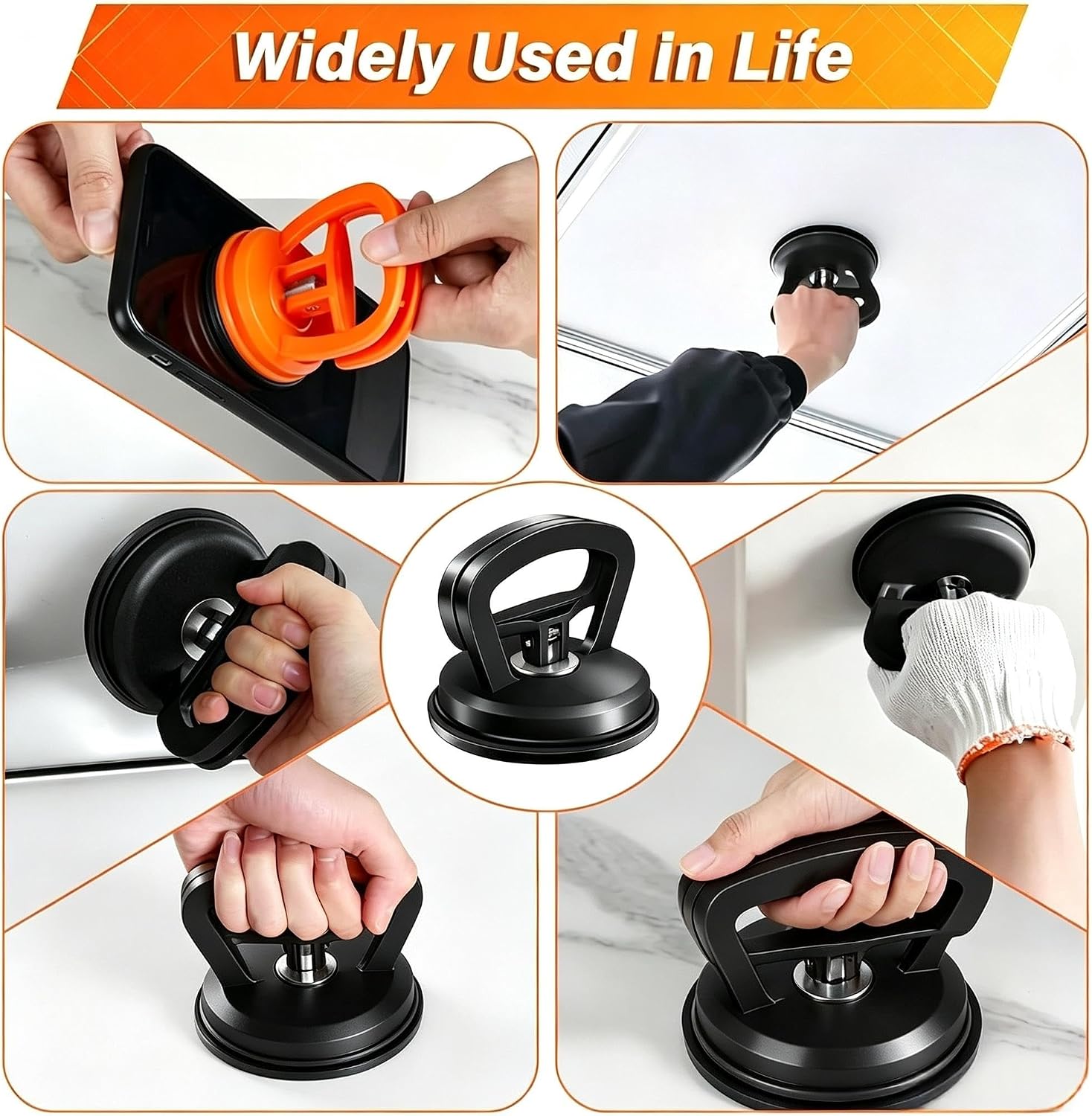 Car Dent Puller 3-Pack Dent Puller Powerful Car Dent Removal Kit Suction Cup Dent Puller for Car Dent Repair Dent Remover Tool for Car Body, Tiles Lifting, Screen and Moving Objects