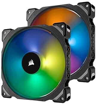 CORSAIR ML140 LED ELITE ブルー 2個セット ML140 LED ELITE Blue Premium 140mm PWM Magnetic Levitation Fan