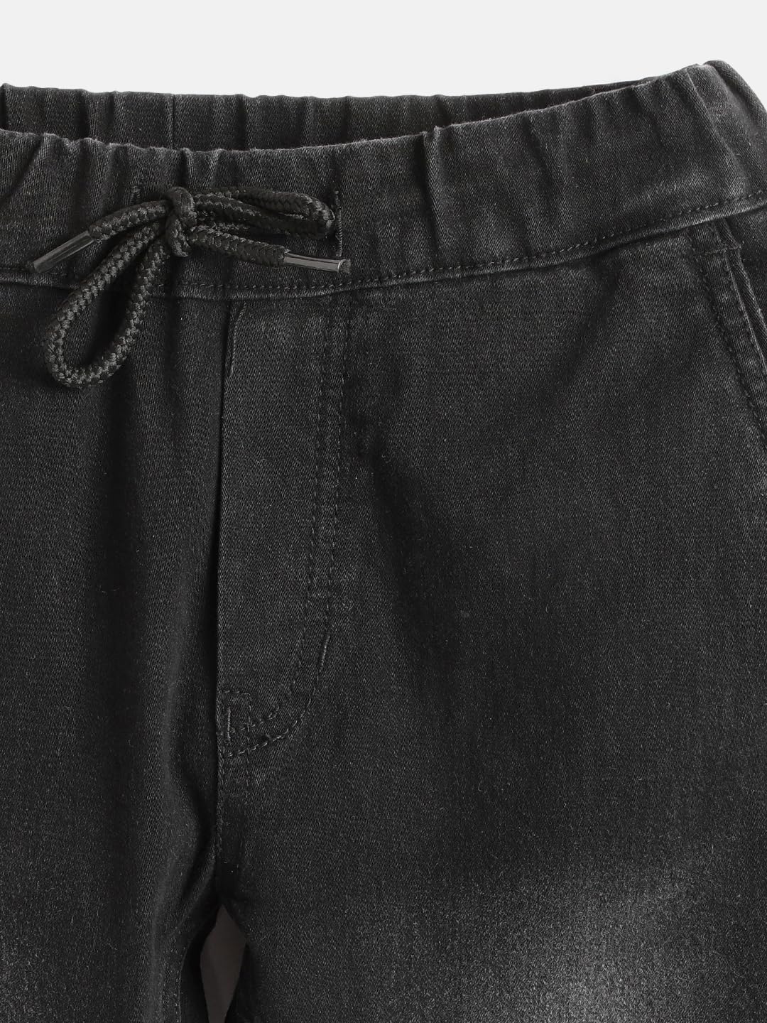 Urbano Juniors Boy's Black Slim Fit Washed Jogger Jeans Stretch (junhpsjoggerboy-shdbla-9-10) 3