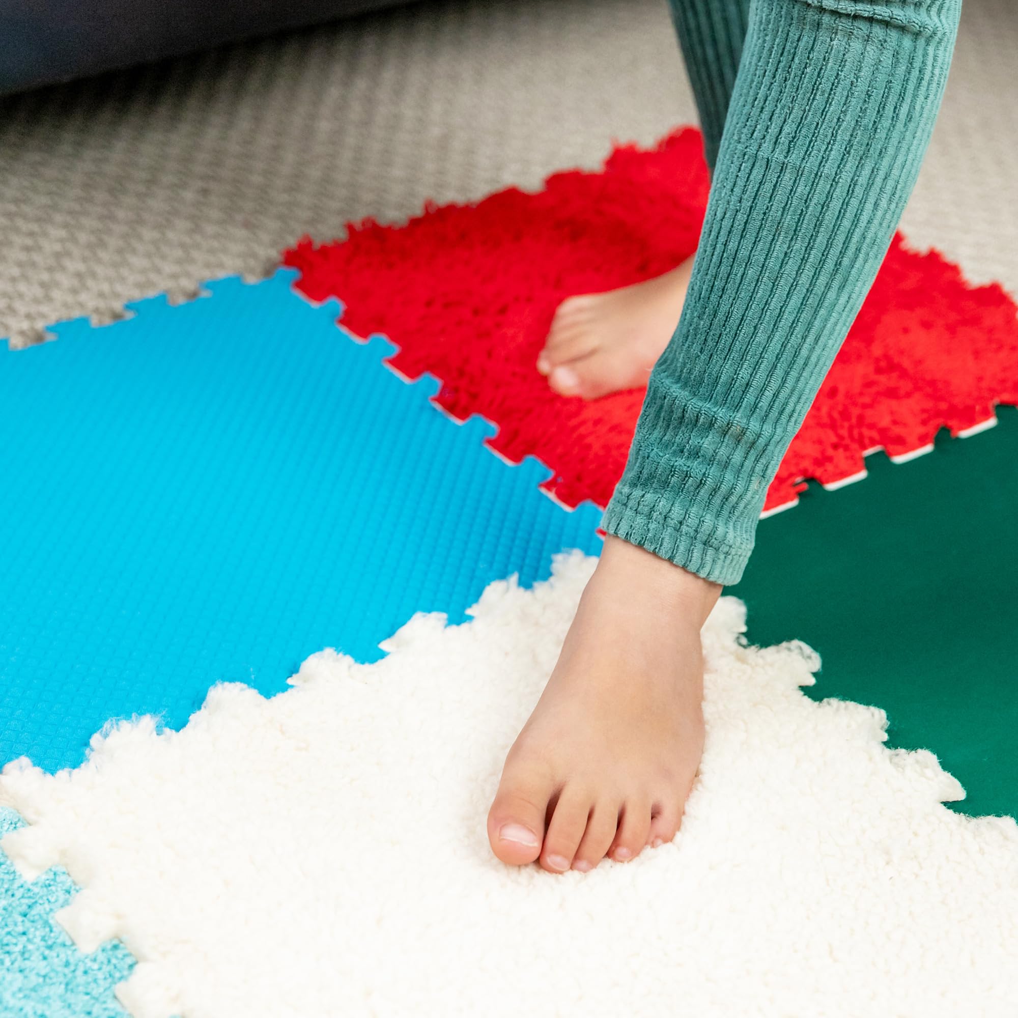 Baldosas Sensoriales Para Niños | Alfombrillas Sensoriales Encajables Para Autistas | Exploración Multisensorial | Puzle Sensorial | Juguete Sensorial Para Juego Táctil | Alfombrilla Ortopédica