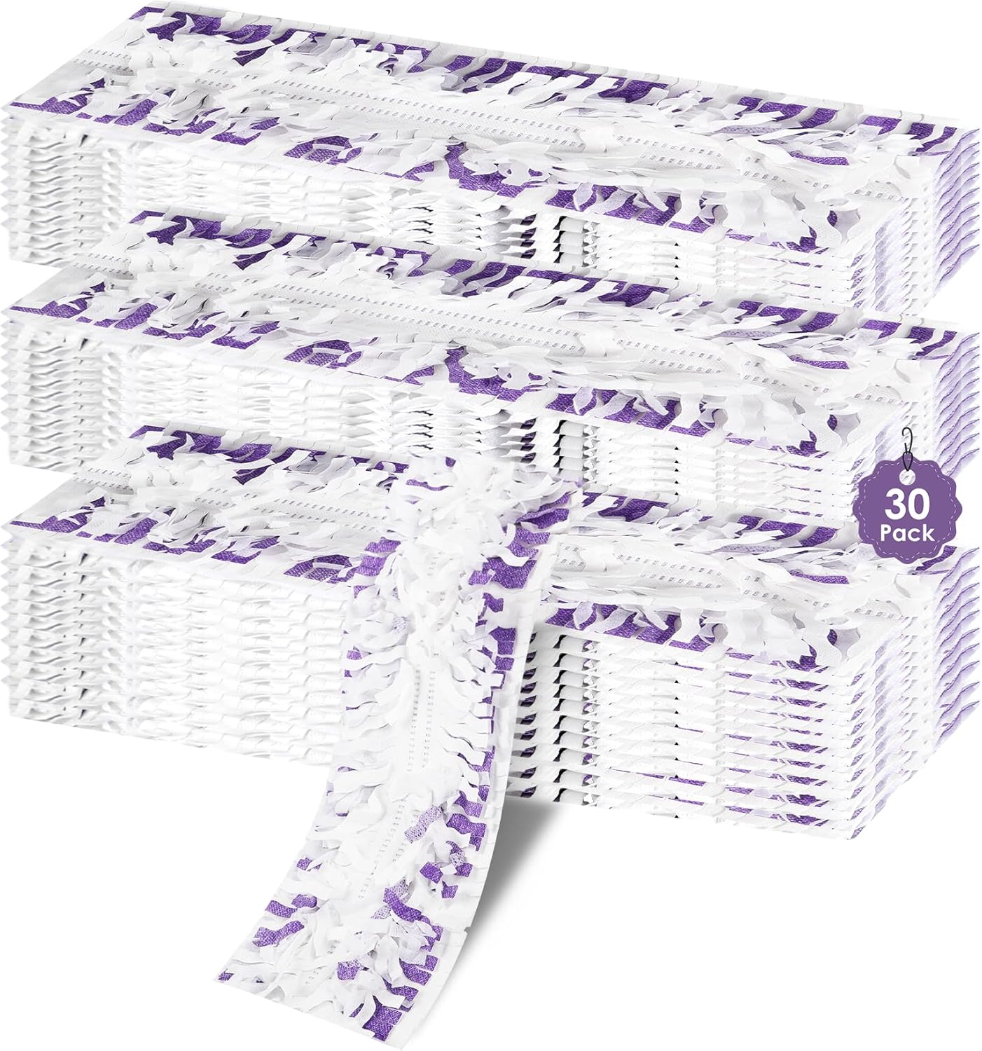 Cleaning Cloths 30-Pack Disposable Power Mop Pads Refills Compatible with Swiffer Power Mop Refills, Thickened Replacement for Swiffer Wet Pads Refill,Non-Washable&Non-Chemical&Unscented