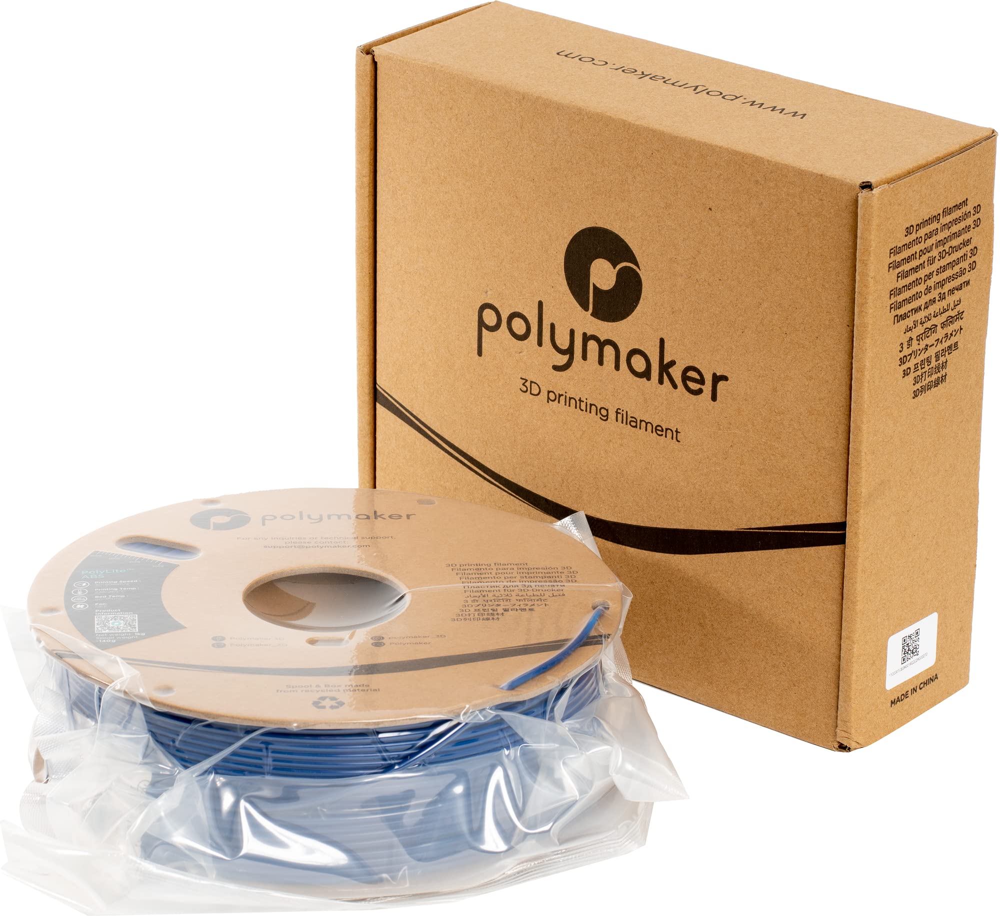 Polymaker PE01017 PolyLite Filamento per stampante 3D Plastica ABS odore ridotto 2.85 mm 1000 g Blu 1 pz.