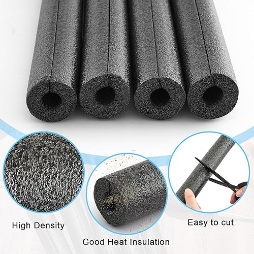 Vista 34 de Amylove 12 tubos de espuma de 3.3 pies, tubo de espuma aislante, tubo de agua aislante, piscina, fideos de natación, tubos de preservación de calor