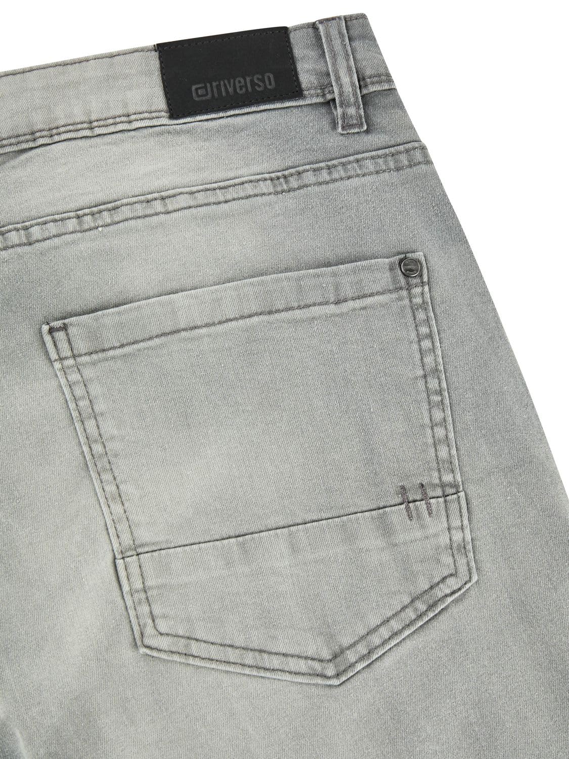 riverso Pantalones vaqueros para hombre RIVChris Straight Fit Jeanshose Algodón Denim Stretch Negro Azul Gris w29 w30 w31 w32 w33 w34 w36 w38