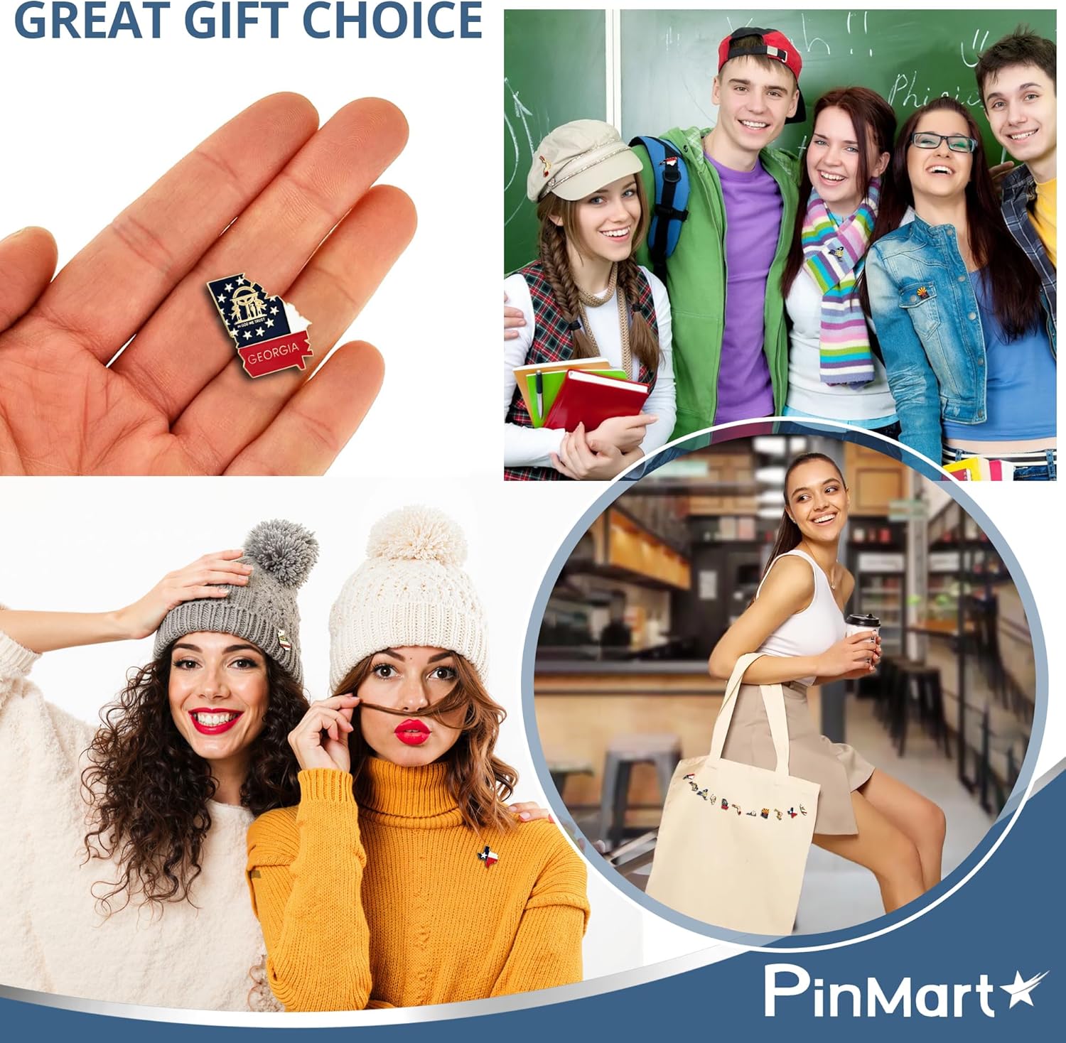 Pinmartの状態の形状アリゾナ州とアリゾナ旗ラペルピン1 &ndash; 1 / 8 " 10 ゴールド