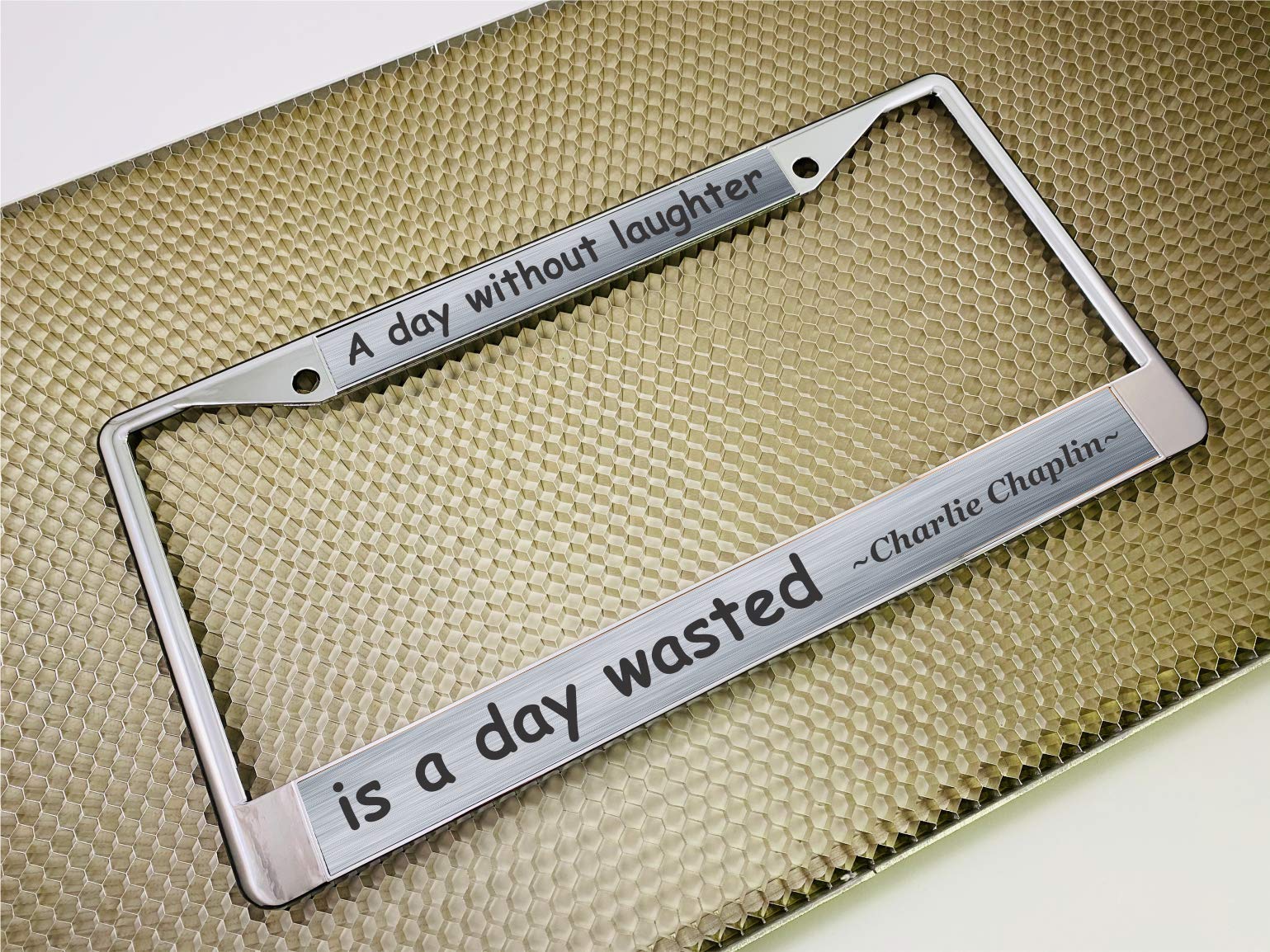 Custom Personalized Metal Laser Engraved Car License Plate Frame with Free caps - Picture 64 of 132