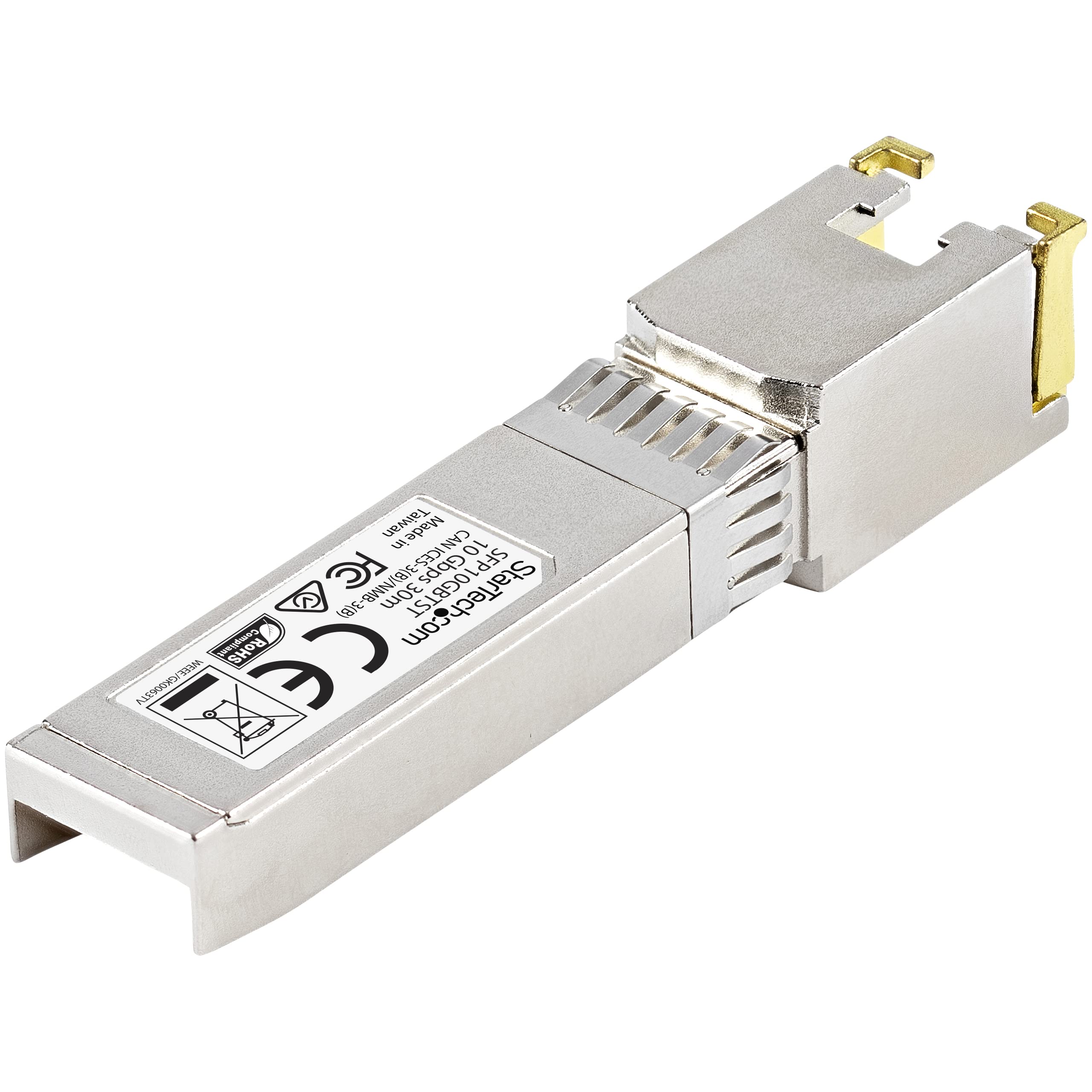 StarTech MSA Unkodiertes SFP+-Modul, 10GBASE-T, RJ-45 30m | Kupfer SFP+ RJ45, Netzwerk Transceiver Modul, Hot-Swap-fähig, Für Switches und Router, 10GbE Konnektivität
