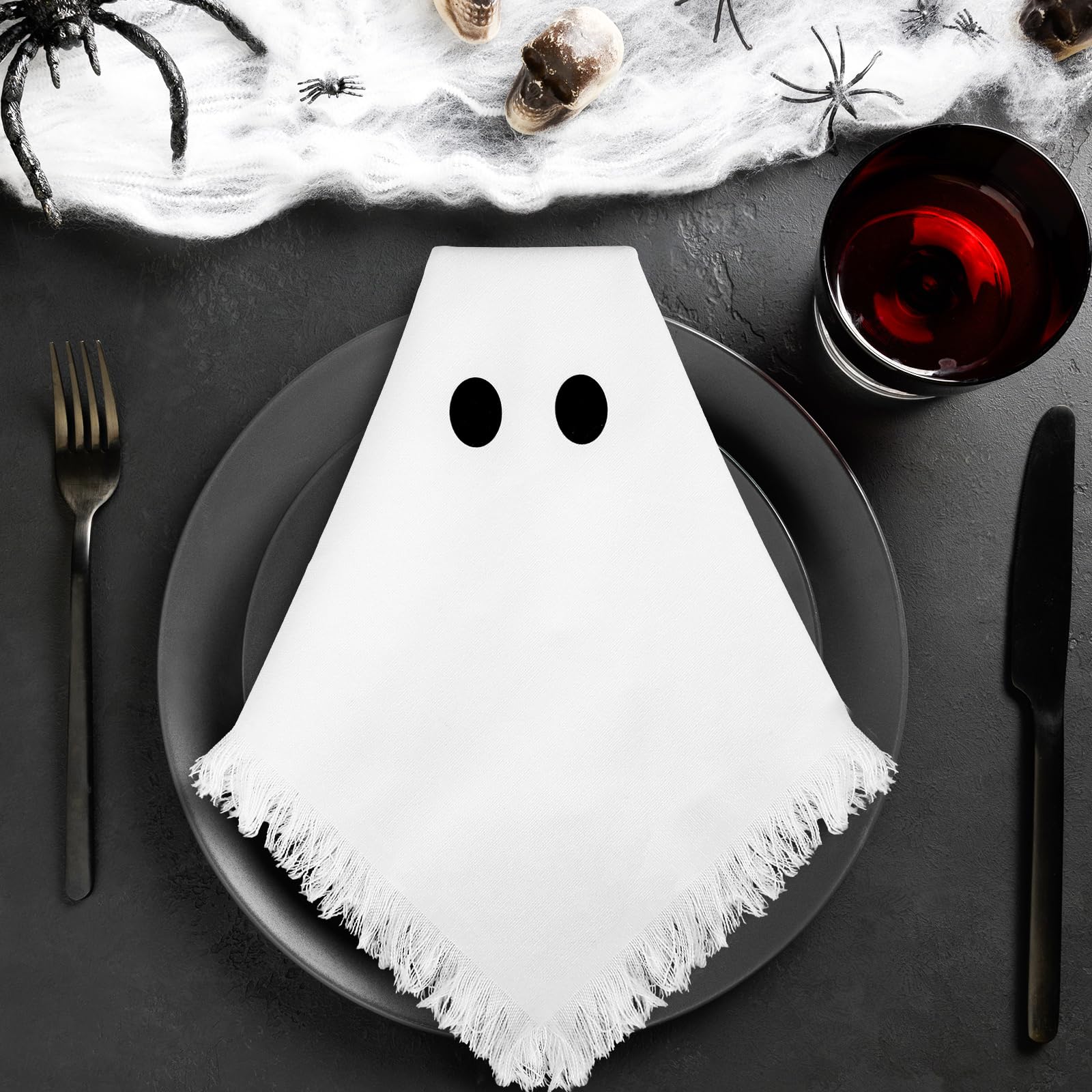 Serviette de table Halloween lavable pour éviter le jetable en fête