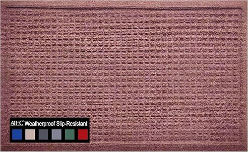Miniatura 8 de A1HC - Tapete de puerta de polipropileno (PP) absorbente de suciedad y humedad superior para todo tipo de clima, con parte trasera de goma para