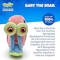 Vista 2 de Youtooz Gary the Snail Stickie 6" Magnetic Soft Spongebob Squarepants Collectible Plush - Cute Toy Collection
