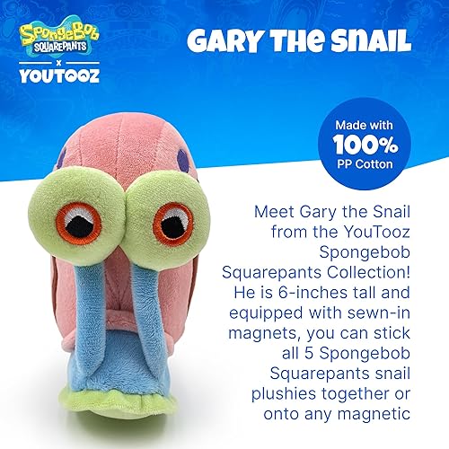 Miniatura 2 de Youtooz Gary the Snail Stickie - Peluche coleccionable de Bob Esponja de 6 pulgadas, colección de juguetes lindos