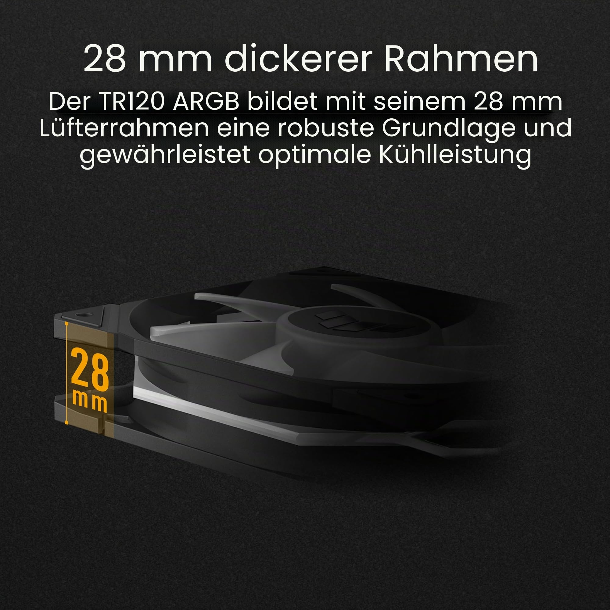 ASUS TUF Gaming TR120 ARGB Reverse Blade Black 3IN1 Gehäuselüfter 3er Pack (120mm PWM PC Lüfter, 2000 rpm, 2.75 mm H2O, 76,3 CFM Luftstrom, 16 einzeln adressierbare RGB-LEDs, schwarz)