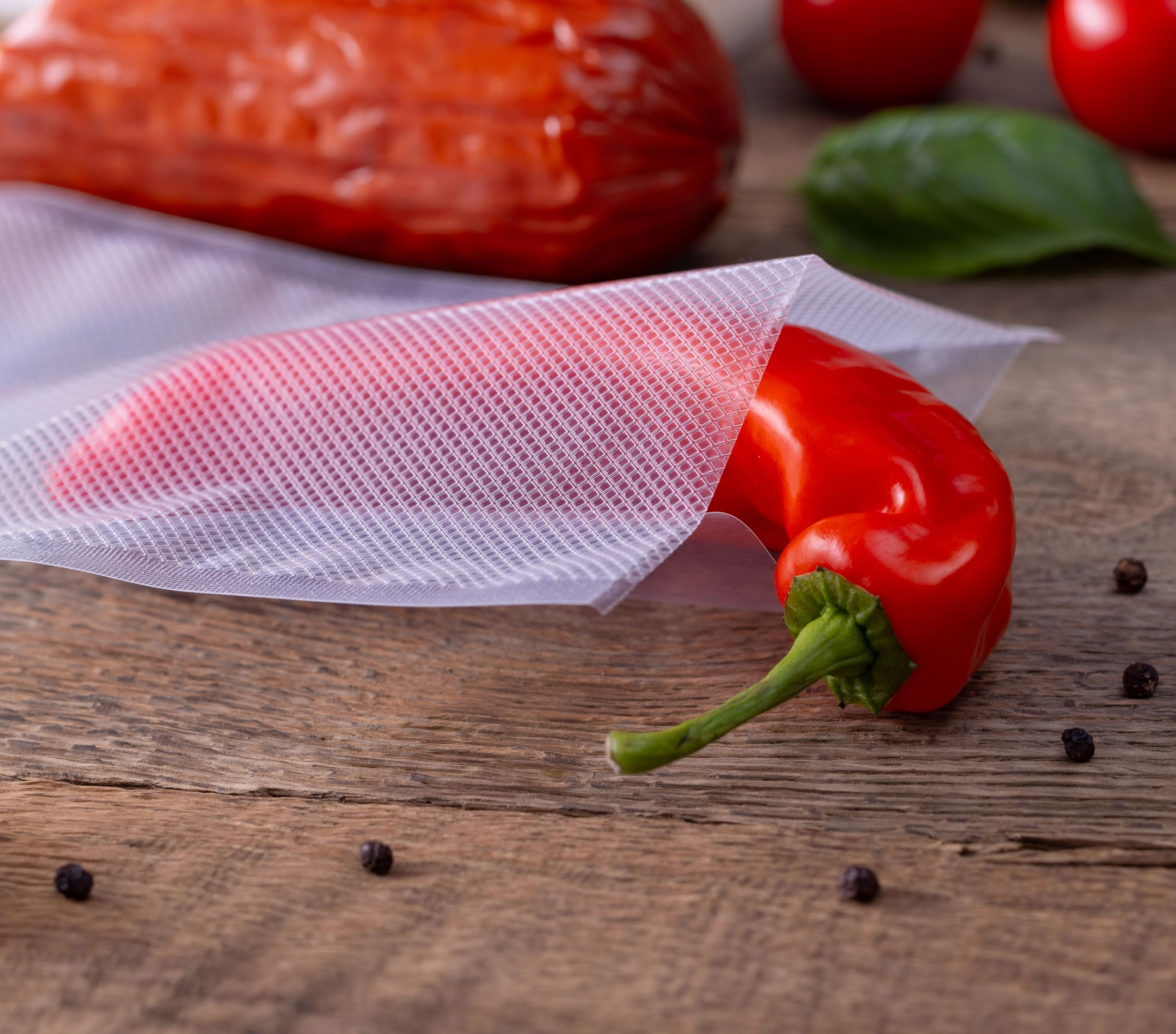 Folie Moletowane, Folia próżniowa, Rolki Foliowe do Pakowarek Próżniowych, Folia do Zgrzewarek, Folie Próżniowe do Żywności Zestaw: 2 x 20x600cm + 2 x 25x600cm + 2 x 28x600cm, 6szt