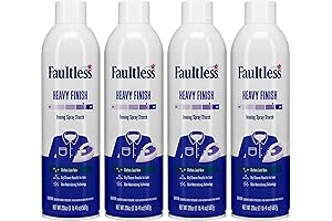 Faultless Heavy Spray Starch (Pack of 4) for an Easy Iron and No-Residue Finish