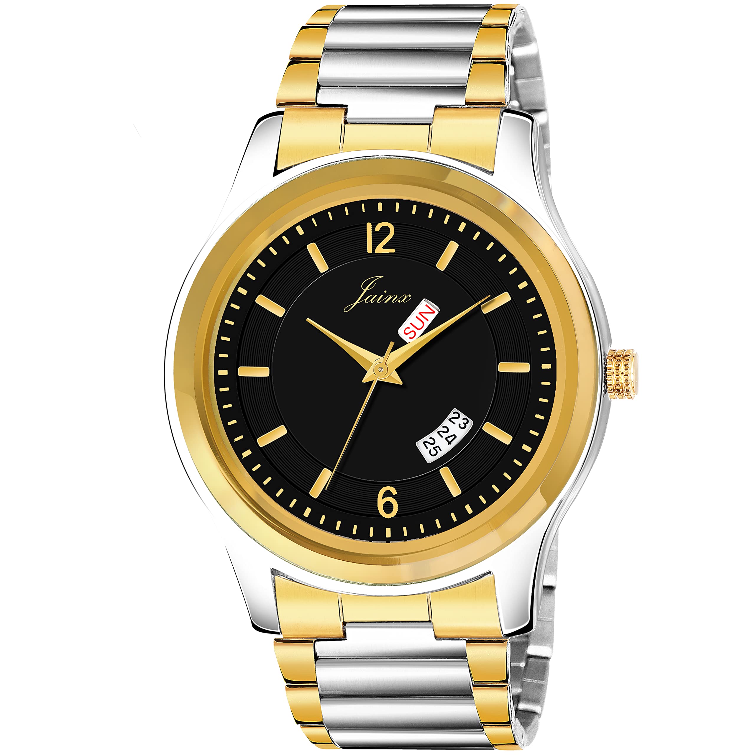 jainx Premium Black Day and Date Dial Analog Wrist Watch for Men - JM1174 (B0B84P2GFJ) Amazon Price History, Amazon Price Tracker