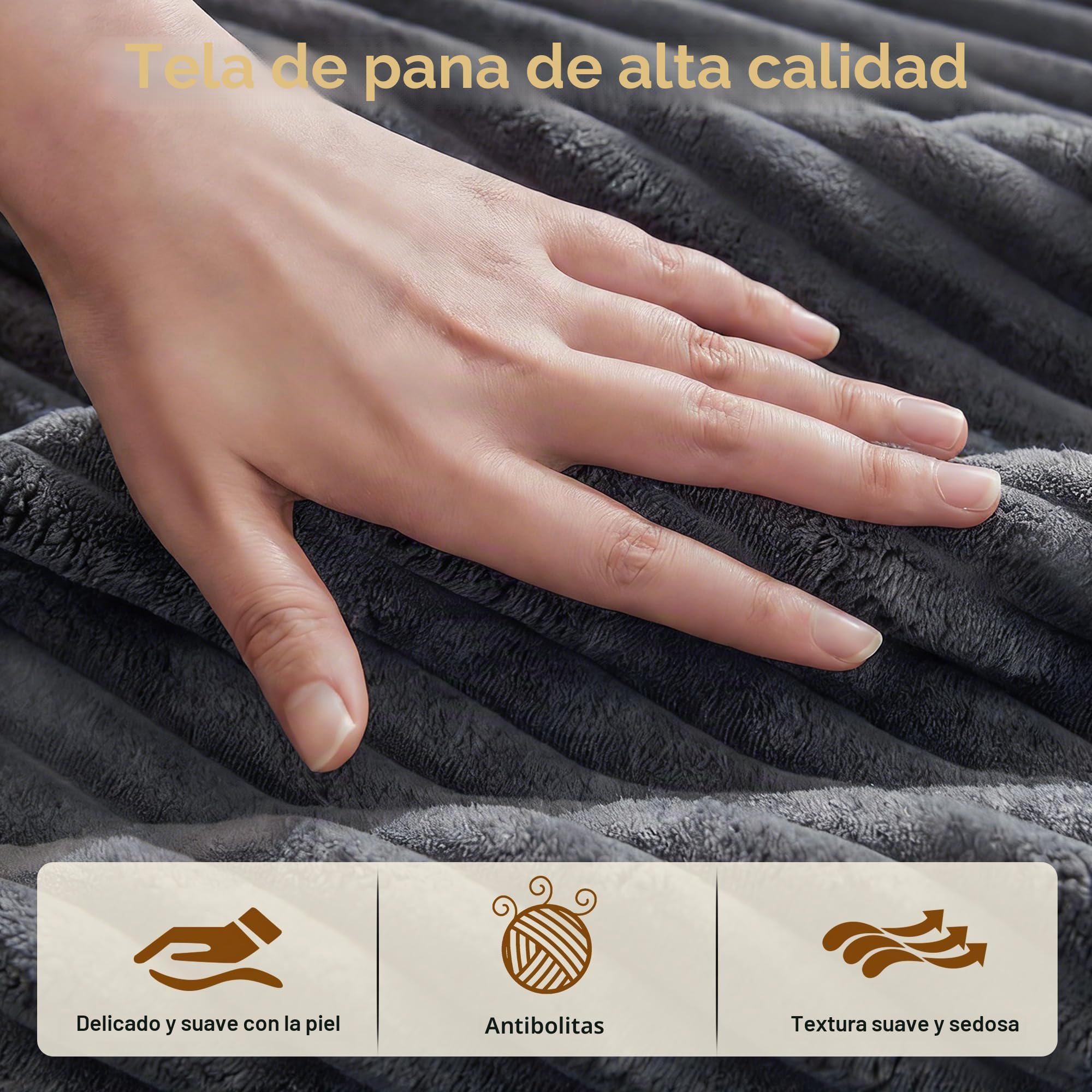 Sofá Esquinero Modular en L, Sofa 4 Plazas con función Cama y Chaise Longue Izquierda, Sofá Cama Chaise Longue (Gris)