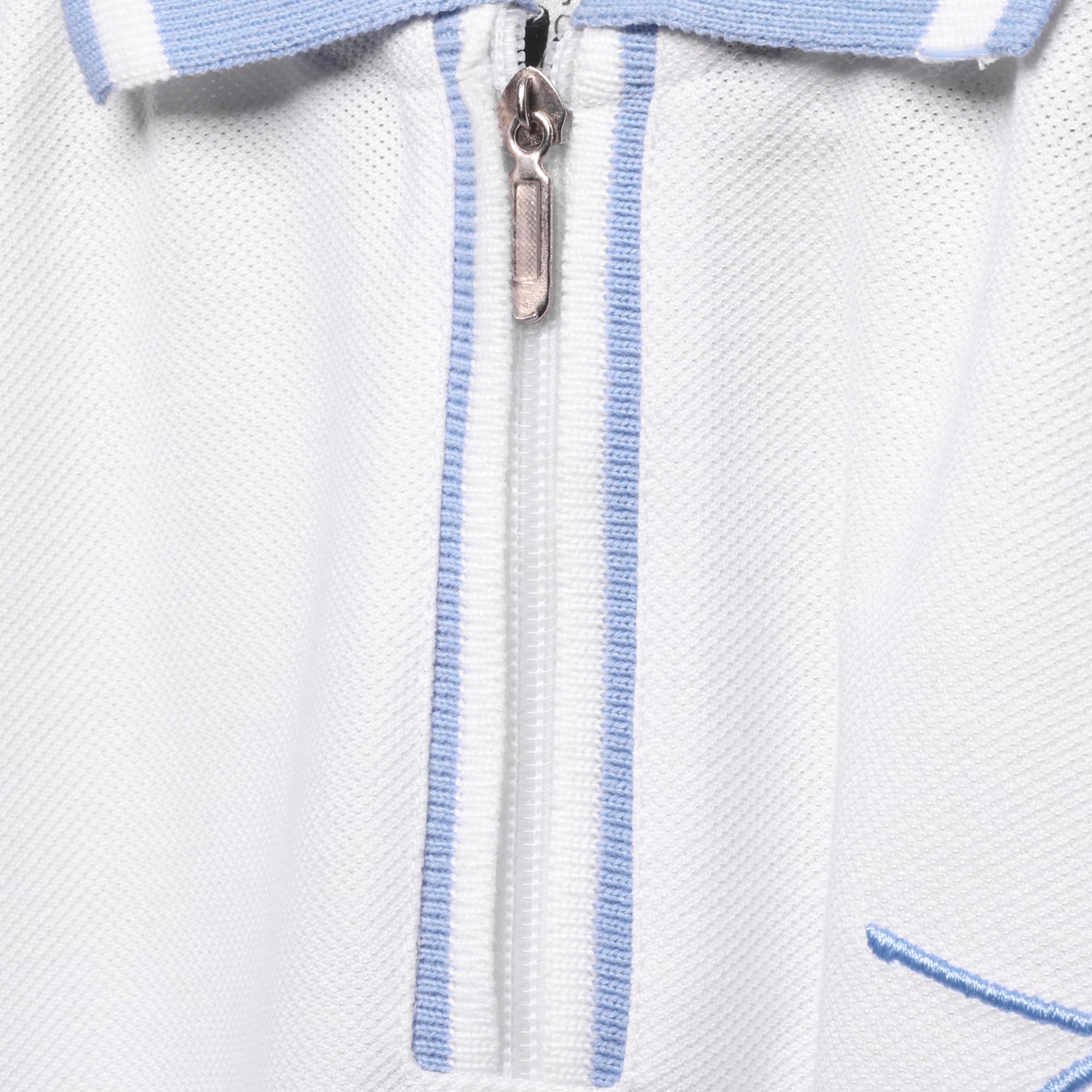 TotzTouch Boys Premium Polo Collar Tshirt with Stylish Zipper Closure White Color Age 13 Years to 14 Years - Image 3 thumbnail