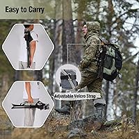 Vista 7 de REDCAMP 2 Pack Folding Tripod Stools for Adults, Lightweight Portable Camping Stools for Fishing Hunting Backpacking Traveling, Black
